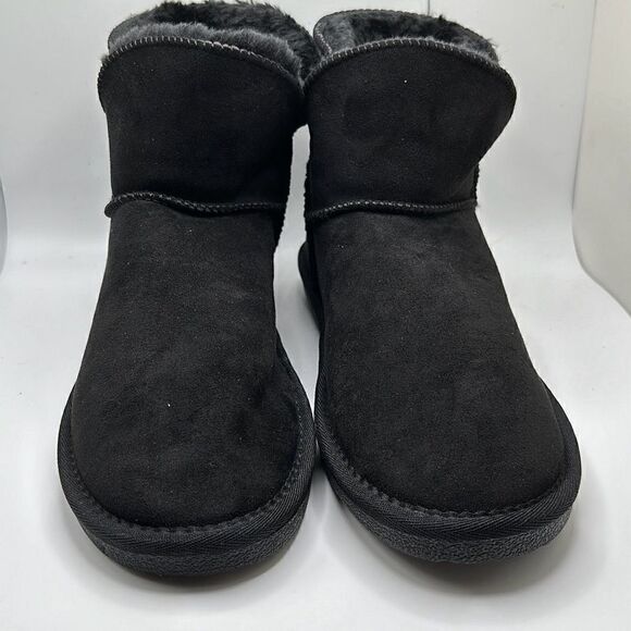 CUSHIONAIRE Cozy Boot 10 BLACK - Picture 2 of 7